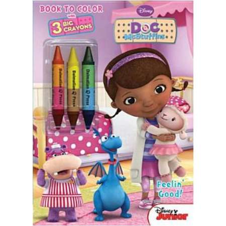 Disney Doc Mcstuffins Coloring Book with 3 Jumbo Crayons thumb