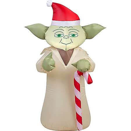 3.5 Ft Festive Yoda Inflatable Decoration - Star Wars thumb