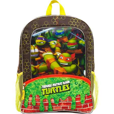 Nickelodeon 16.5" Teenage Mutant Ninja Turtles Lenticular Slime Kids' Backpack - Yellow thumb