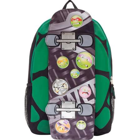Nickelodeon 16.5" Teenage Mutant Ninja Turtles Skateboarding Kids' Backpack - Green thumb