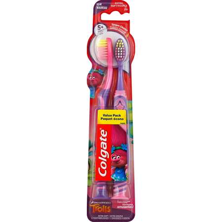 Colgate Kids Trolls Manual Toothbrush - 2ct thumb