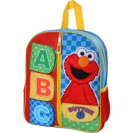 Sesame Street 12" Elmo Kids' Backpack - Red/Blue/Green thumb