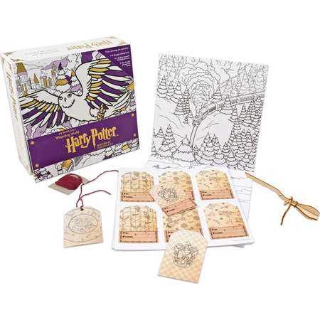 Harry Potter: Winter at Hogwarts: A Magical Coloring Set (Harry Potter) thumb