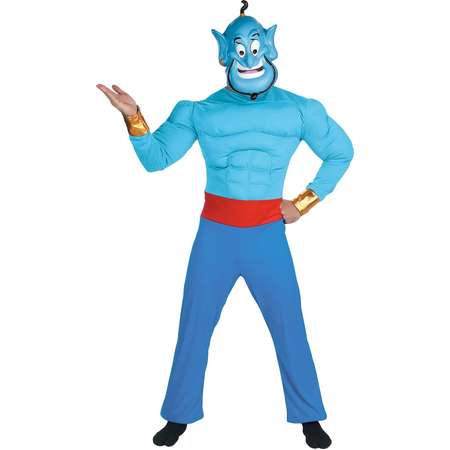 Disney Aladdin Genie Men's Muscle Adult Costume One Size Fits Most thumb