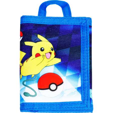 Boys' Pokemon Tri-Fold Wallet - Blue thumb