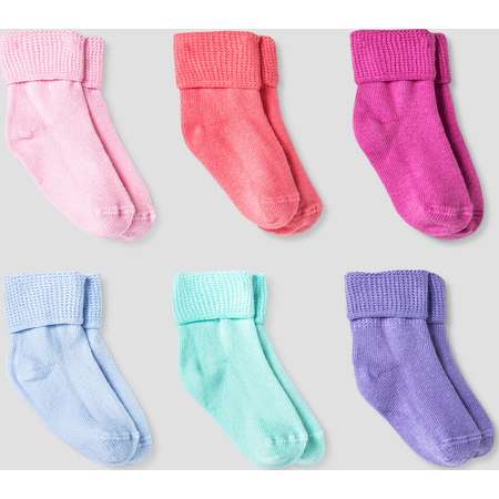 Baby Girls' Athletic Bobby Socks 6pk - Cat & Jack™ Multicolor thumb