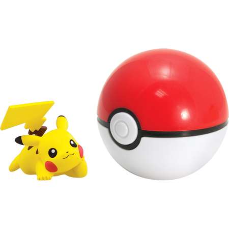 Pokemon Clip 'N' Carry Poke Ball with Figure Pikachu (Pose L) and Poké Ball thumb