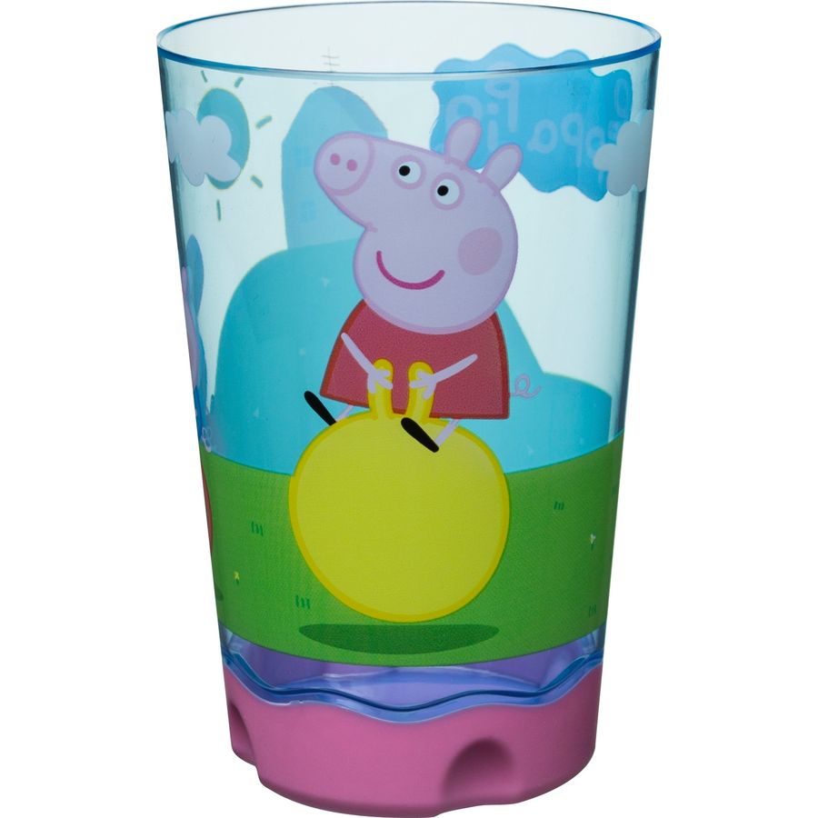 12PC PEPPA PIG 16OZ PP SPORT TUMBLER W//LID AND STRAW PARTY FAVOR SUPPLIES