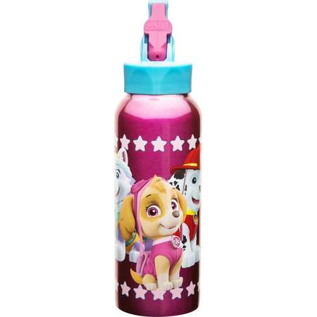 PAW Patrol 25oz Stainless Steel Kids' Water Bottle with Straw Lid - Pink thumb