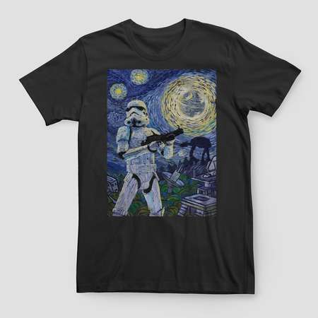 Men's Big & Tall Star Wars® Stormtrooper Painting Graphic T-Shirt - Black thumb