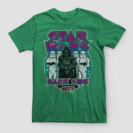Men's Big & Tall Star Wars® Darth Vader Dark Side Since 1977 Graphic T-Shirt - Green thumb