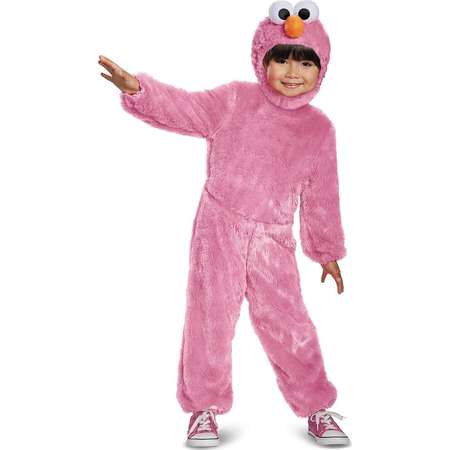 Sesame Street Pink Elmo Comfy Faux Fur Child Costume thumb