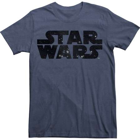 Men's Big & Tall Star Wars Galaxy Logo Graphic T-Shirt - Navy thumb