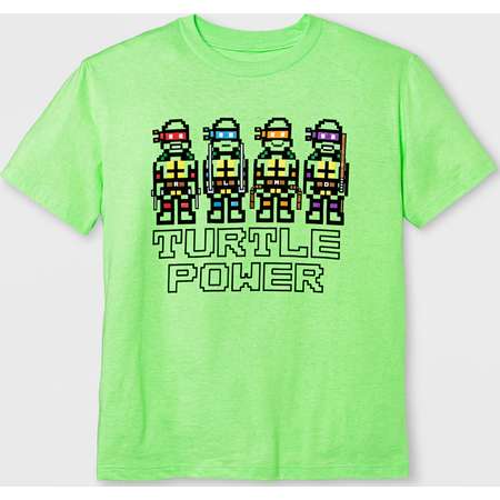 Boys' Short Sleeve Teenage Mutant Ninja Turtles T-Shirt - Exotic Green thumb