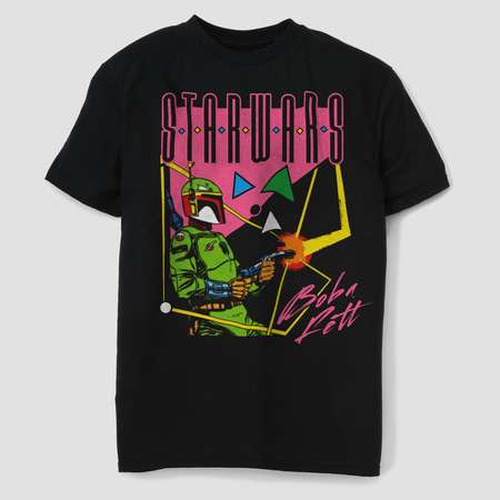 Men's Star Wars Bobba Fett Graphic T-Shirt - Black thumb