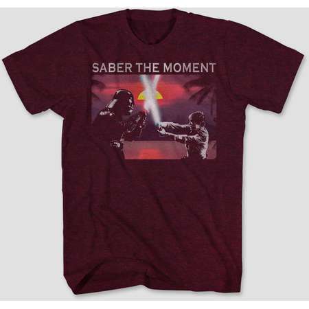Men's Star Wars Saber The Moment Graphic T-Shirt - Sangria thumb