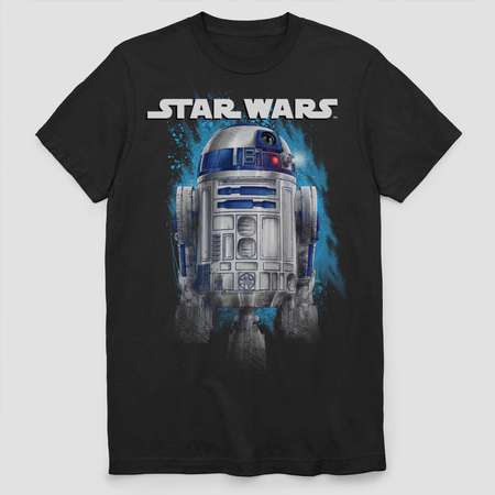 Men's Star Wars R2D2 Short Sleeve Graphic T-shirt - Black thumb