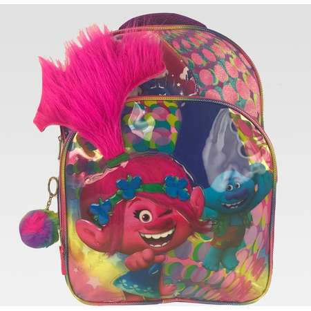 Trolls 16" Kids' Backpack with Light Up Hair and Pom-Pom - Rainbow thumb