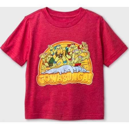 Toddler Boys' Nickelodeon Teenage Mutant Ninja Turtles Short Sleeve T-Shirt - Red thumb