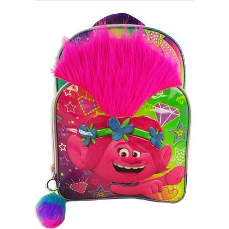 Trolls 16" Kids' Backpack with Pom Pom - Rainbow thumb