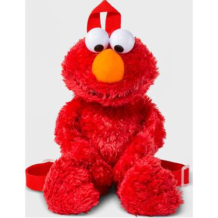 Toddler Boys' Sesame Street Elmo Plush Backpack - Red thumb