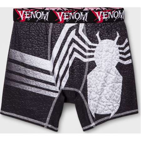 Men's Marvel Spider Venom Boxer Briefs - Black thumb