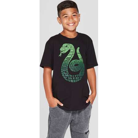 Boys' Harry Potter Slytherin Short Sleeve Graphic T-Shirt - Black thumb