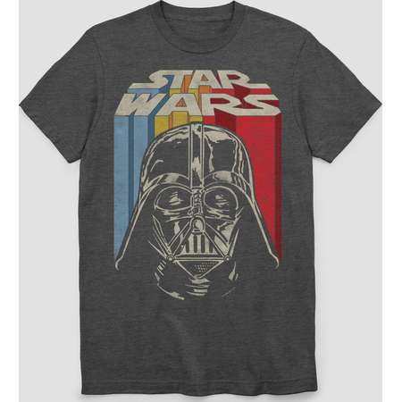 Men's Star Wars Vintage Vader Short Sleeve Graphic T-Shirt - Charcoal Heather thumb