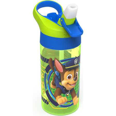 PAW Patrol 17.5oz Plastic Water Bottle Green/Blue - Zak Designs thumb