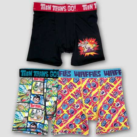 Boys' Teen Titans 3pk Boxer Briefs thumb