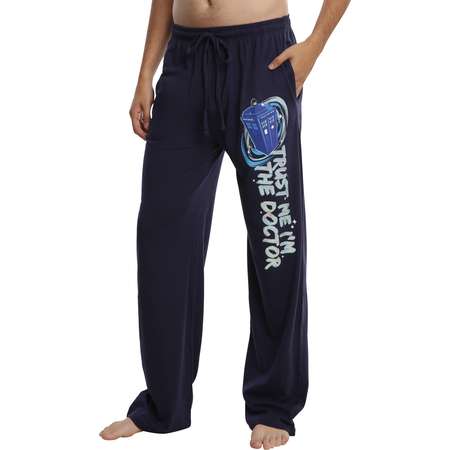 Doctor Who Trust Me I'm The Doctor TARDIS Guys Pajama Pants thumb