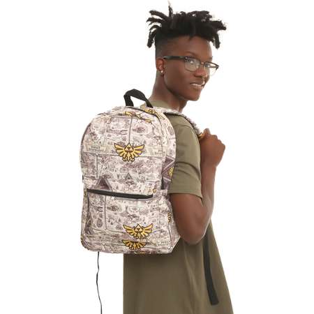 Legend Of Zelda Hyrule Map Triforce Backpack thumb