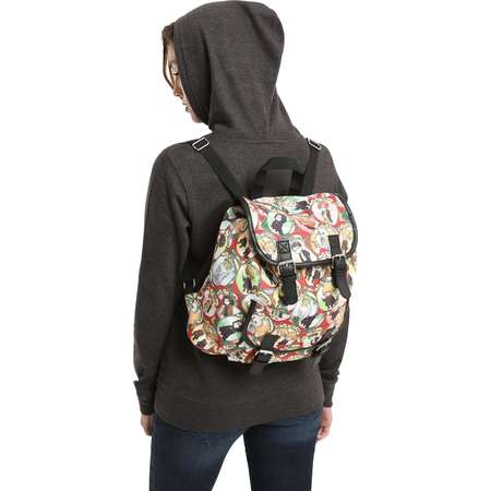 Harry Potter Chibi Print Character Slouch Backpack thumb