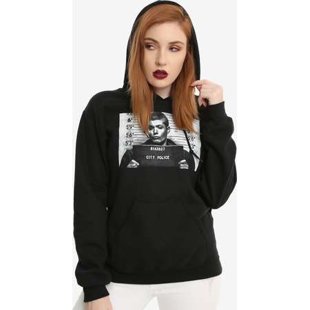 Supernatural Dean Mugshot Girls Hoodie thumb