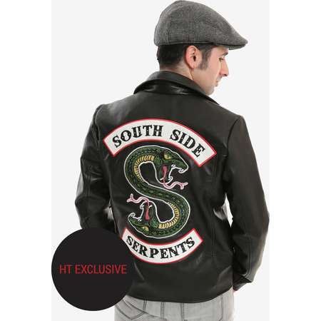 Riverdale Southside Serpents Faux Leather Jacket Hot Topic Exclusive thumb