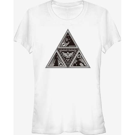 Nintendo Legend of Zelda Triforce Silhouette Girls T-Shirt thumb