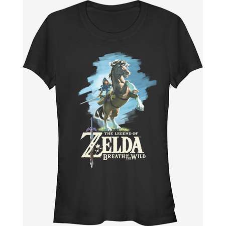 Nintendo Legend of Zelda Breath of the Wild Link Epona Girls T-Shirt thumb
