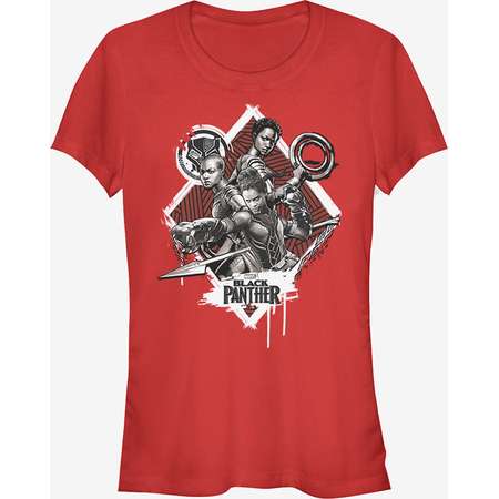 Marvel Black Panther 2018 Warrior Trio Girls T-Shirt thumb