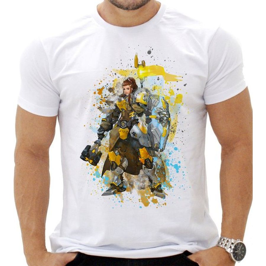 Official Video Game PlayS Overwatch Fighter Spray Paint Premium Adult T-Shirt