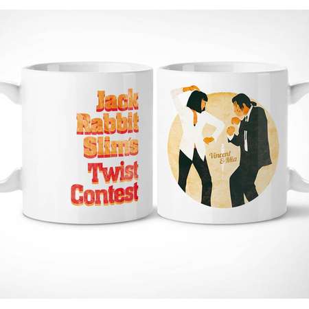 Pulp Fiction > Jack Rabbit - Exclusive Mug // cup, tarantino, slims, dance, vincent vega, mia wallace, cinema, thurman, gifts, movie, tasse thumb