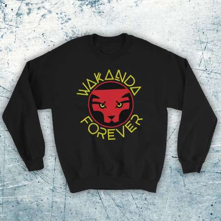 Inspired By Black Panther Wakanda Forever Marvel Graphic Novels & Films Unofficial Unisex Adults Sweatshirt thumb