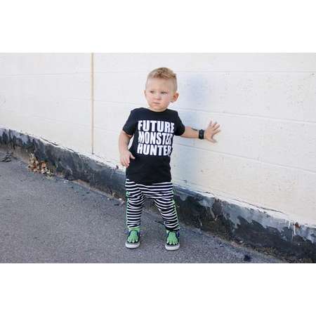 Future Monster Hunter Kids Tee- Supernatural Shirt, Monster T-Shirt, Monster Halloween Costume, Trendy Baby Clothes, Modern Kids Clothing thumb