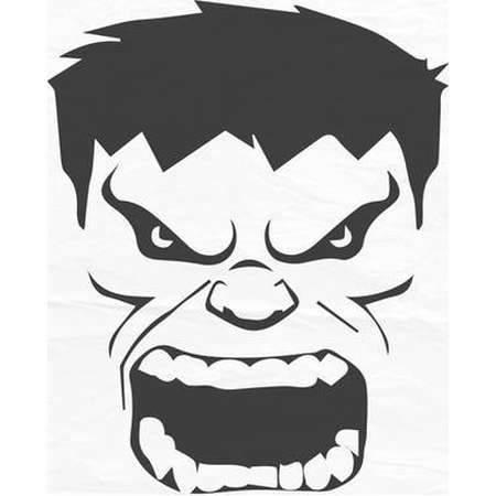 The Incredible Hulk Face, Hulk face svg, Hulk face, Huk - Vector Design - SVG / DXF / EPS thumb