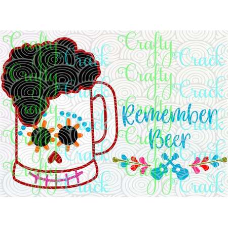 Remember Beer - Miguel Coco Remember Me Disney Inspired Beer Mug SVG/DXF/PNG Digital Download Silhouette Studio/Cricut Design Space thumb