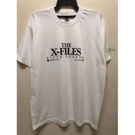 Vintage 90s The X Files Fifth Season Crime Horror Alien Movie Promo T Shirt Large Size 1998 thumb