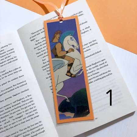 Disney Hercules Laminated Recycled Bookmark Upcycled Book Gift Birthday Baby Shower Wedding thumb