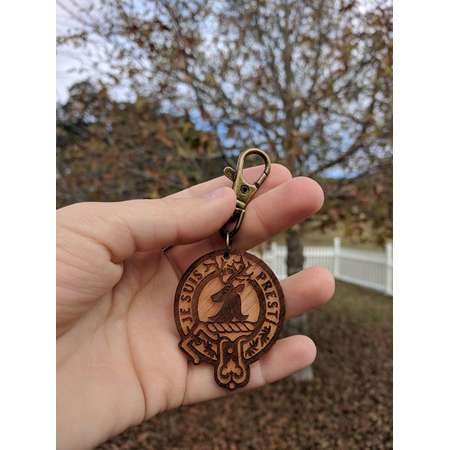 Keychain - Outlander Je Suis Prest {Fraser Clan Motto, Jamie Fraser,Keyring,Zipper Pull, Zipper Charm, Geek Gift, Nerd Gift, Gifts under 10} thumb