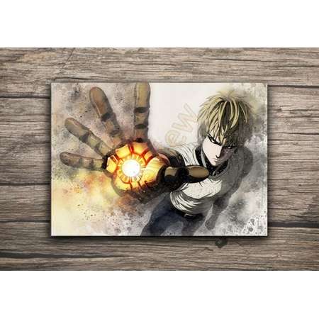 One Punch Man Poster Genos Anime Top Quality Print Anime Manga Art thumb