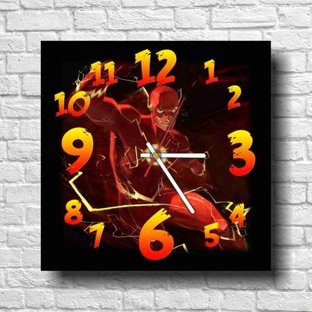 The Flash - 11.4’’ Handmade Wall Clock - Get unique décor for home or office – Best gift ideas for kids, friends, parents thumb