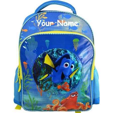 Personalized Monogrammed Disney Finding Dory with Finding Nemo Confetti Bubble Ocean Back to School Backpack Book Bag with Name Embroidery thumb